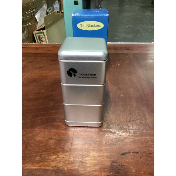 Floral Apron, Dish Towel And Tin Stackers (3) - Picture 5 of 6